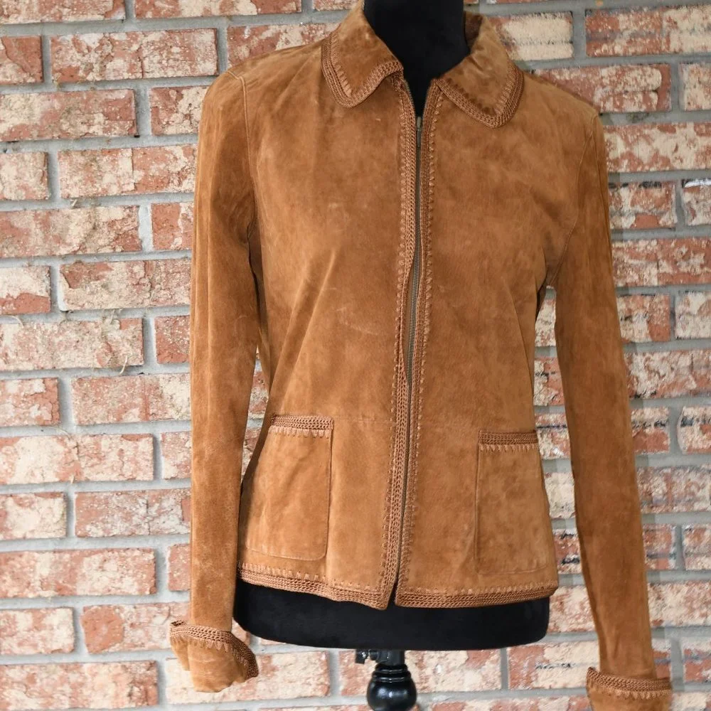 CHRISTOPHER & Banks Suede Jacket - Picture 2 of 7